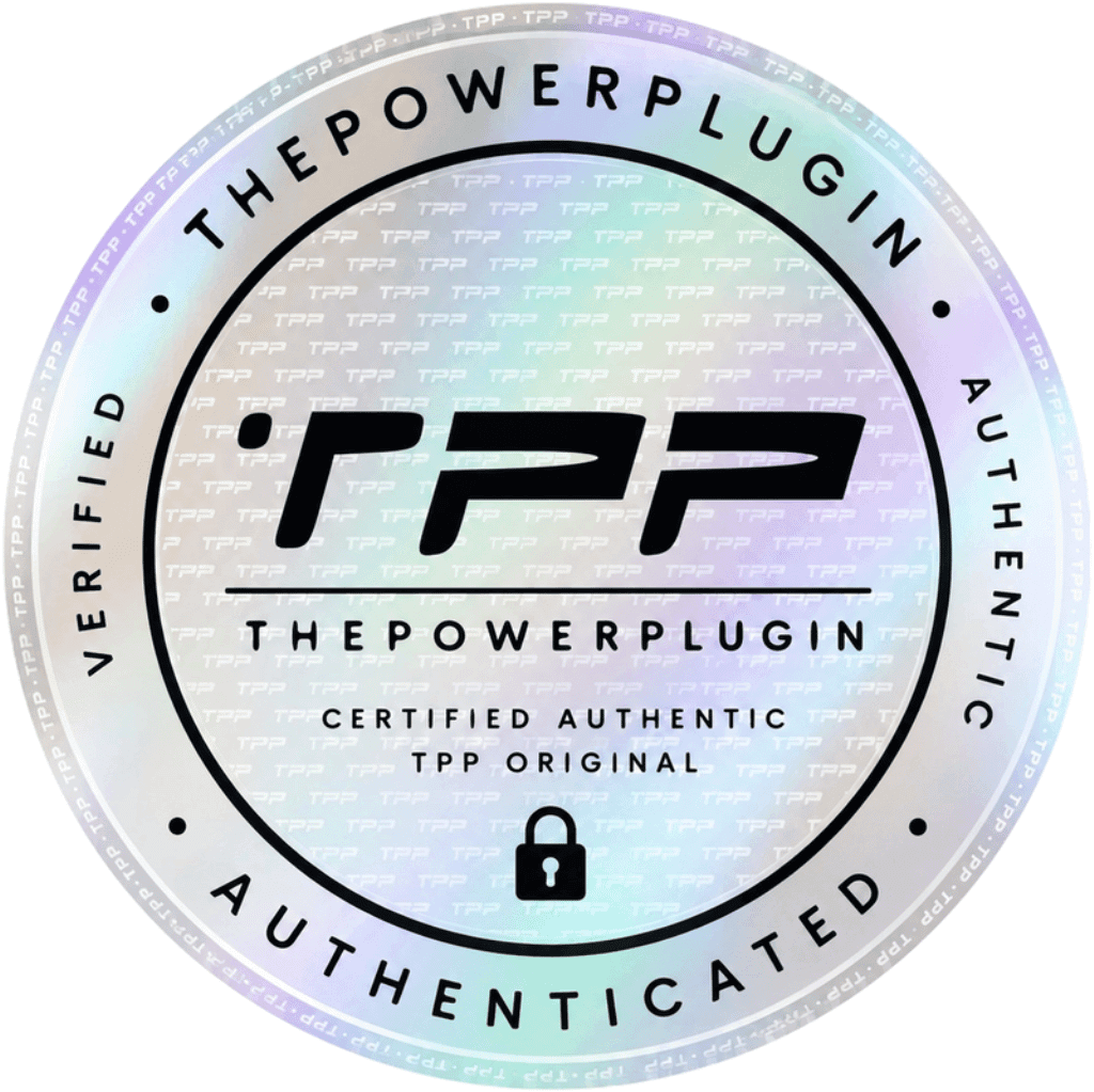 The Power Plugin authenticity seal